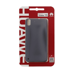 Huawei műanyag telefonvédő (ultravékony, 0.8 mm) SZÜRKE [Y6] (51991217)