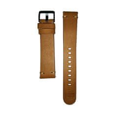 TKG Samsung Galaxy Watch 4 (40 / 42 / 44 / 46 mm) okosóra szíj - Essex Belt barna bőr szíj (20 mm szíj szélesség)