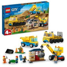 LEGO City 60391 Építőipari teherautók és bontógolyós daru