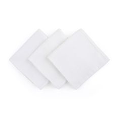 Petite&Mars Bambusz muszlin pelenkakészlet 3db Moussy Total White, 68 x 68 cm, 68 x 68 cm