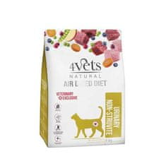 4VETS AIR DRIED NATURAL VETERINARY EXCLUSIVE URINARY NON-STRUVITE 1kg levegőn szárított eledel húgyúti betegségben szenvedő macskáknak