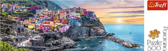 Trefl Puzzle Vernazza a naplementében, Olaszország 500 darab Panoráma