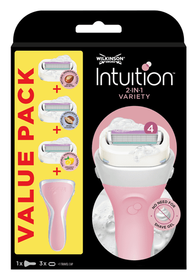 Wilkinson Sword Intuition borotva + 3 fej (mix)