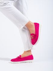 Amiatex Női mokaszin 100802 + Nőin zokni Gatta Calzino Strech, rózsaszín árnyalat, 36