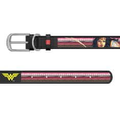 WAUDOG Wonderwoman DC COMICS bőrnyakörv fekete 29-38 cm, szélesség: 20 mm Piros