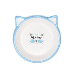 RECORD MIAO kék kis kerámia macskatál