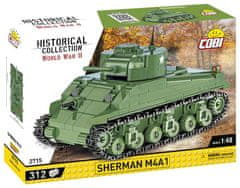 Cobi 2715 II. világháborús Sherman M4A1, 1:48, 312 k