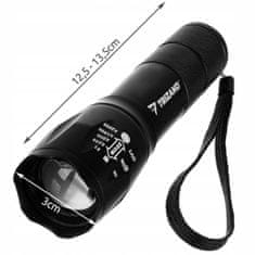 Trizand 18368 zseblámpa T6, USB, LED CREE-XML-T6