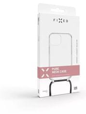 FIXED Pure Neck védőtok fekete nyakpánttal Samsung Galaxy A14/A14 5G számára, FIXPUN-1072-BK