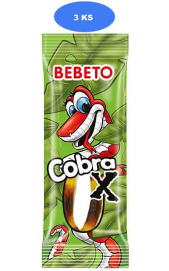 Bebeto  zselés cukorka COBRA-X 30g (3 db)