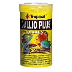 TROPICAL D-Allio Plus Flakes 100ml/20g lemezes haltáp fokhagymával akváriumi halaknak