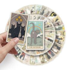 Northix Matricák - macskák - Tarot - 62 db 