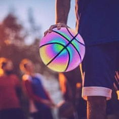 SOLFIT® Holografikus kosárlabda, látványos sportolás, minőségi bőr anyag - FLASHBALL