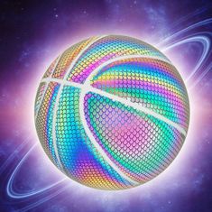 SOLFIT® Holografikus kosárlabda, látványos sportolás, minőségi bőr anyag - FLASHBALL