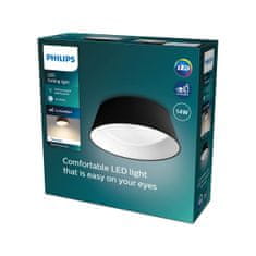 NEW Mennyezeti lámpa Philips Plafon 14W Fekete fém/műanyag (34 x 12 x 34 cm) (3000 K)