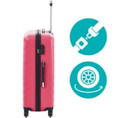 Timeless Tools Utazóbőrönd szett kozmetikai táskával, több színben-mályva