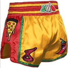 Fairtex 8 WEAPONS Muay Thai Shorts Pizza - Sárga