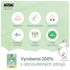 MUUMI BABY Pants 5 Maxi+ 10-15 kg (54 db), öko bugyipelenkák