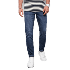 OMBRE Férfi bordázott farmer nadrág REGULAR FIT sötétkék V4 OM-PADP-0102 OM-PADP-0102 MDN122296 XL