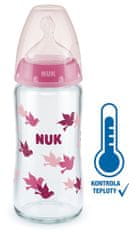 Nuk FC+ üvegcse hőmérséklet-szabályozóval 240 ml - rózsaszín