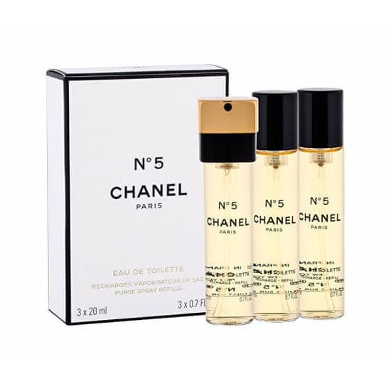 Chanel No. 5 -  szórófejes EDT- utántöltő (3 x 20 ml)