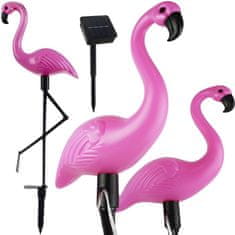 Northix Napelemes kerti lámpák - Flamingo - 3 db 