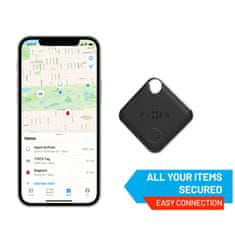 FIXED Smart tracker Tag lokátor a Find My támogatással, fekete