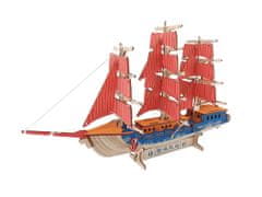 Woodcraft fa 3D puzzle európai vitorlás hajó