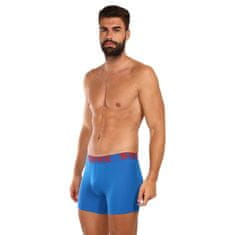 Styx 3PACK Kék long férfi boxeralsó sport gumi (3U1167) - méret L