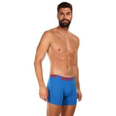 Styx 3PACK Kék long férfi boxeralsó sport gumi (3U1167) - méret L