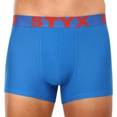 Styx 3PACK Kék férfi boxeralsó sport gumi (3G1167) - méret L