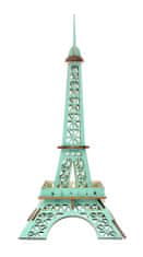 Woodcraft fa 3D puzzle Eiffel-torony türkizkék