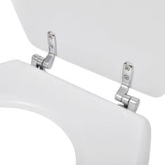 Vidaxl egyszerű tervezésű fehér MDF WC-ülőke 140801