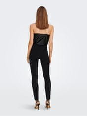 ONLY Női leggings ONLAURA Skinny Fit 15275769 Black/Silver (Méret XS)