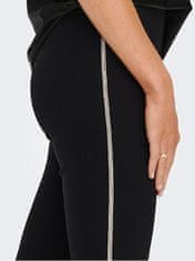 ONLY Női leggings ONLAURA Skinny Fit 15275769 Black/Silver (Méret XS)