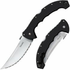 Cold Steel 21TBXS Talwar 5 1/2" zsebkés 14 cm, fogazott penge, fekete, G10