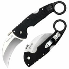 Cold Steel 22C Tiger Claw Sima zsebkés karambit 10 cm, sima él, fekete, G10