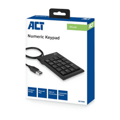 ACT AC5480 numerikus billentyűzet Univerzális USB Fekete (AC5480)
