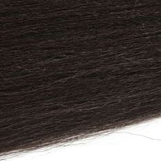 FRILLA® Copfos hajhosszabbítás, 65 cm, kényelmes és biztonságos, Barna - BRAIDELLA 