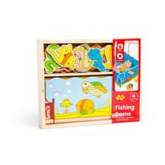 Bigjigs Toys mágneses halfogó tenger