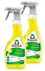 Frosch Öko citrusos fürdőszobai tisztítóspray, 2 x 500 ml