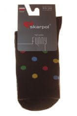 Amiatex Női zokni 80 Funny dots, fekete, 35/38