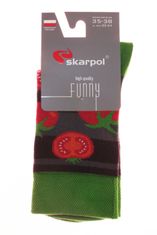 Amiatex Női zokni 80 Funny tomato, szürke, 35/38