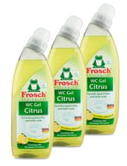 Frosch Öko WC gél, citrom 3 x 750 ml