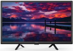 STRONG LED TV 24"/ SRT24HE4023/ HD Ready/ 1366x768/ DVB-T2/C/S2/ H.265/HEVC/ 2x HDMI/ USB/ 12V/ fekete/ F