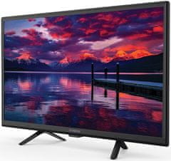 STRONG LED TV 24"/ SRT24HE4023/ HD Ready/ 1366x768/ DVB-T2/C/S2/ H.265/HEVC/ 2x HDMI/ USB/ 12V/ fekete/ F