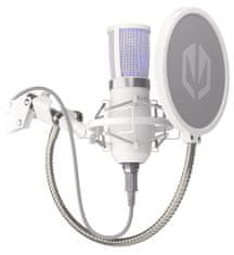 Endorfy mikrofon Streaming OWH / streaming / váll / pop-up szűrő / 3,5 mm-es jack / USB-C / fehér