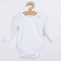 BOBAS FASHION Baba hosszú ujjú bodysuit fehér - 80 (9-12m)