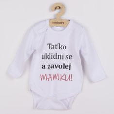 NEW BABY Nyomtatott test Új baba és hívd a mamát! - 80 (9-12m)