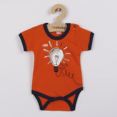 NEW BABY Great Idea rövid ujjú pamut baba bodysuit - 56 (0-3m)